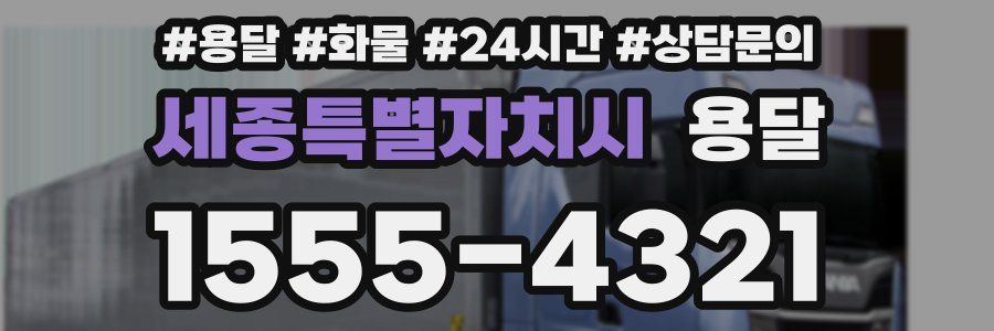 세종특별자치시 용달