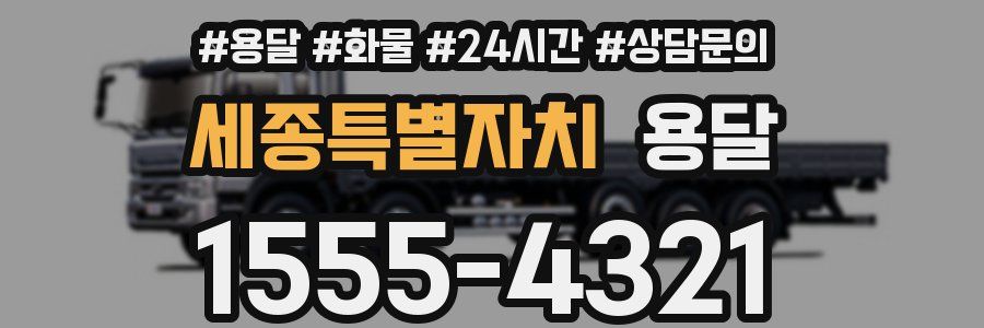 세종특별자치 용달