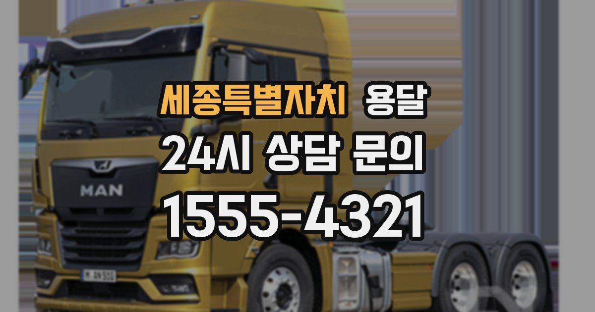 세종특별자치 용달