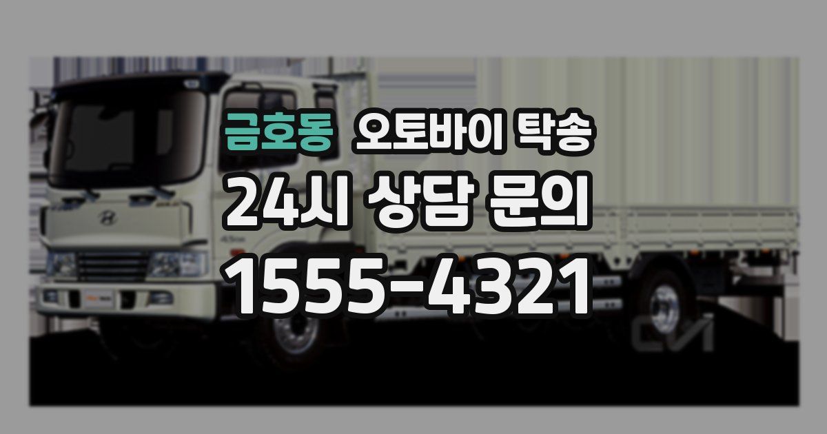 금호동 오토바이 탁송