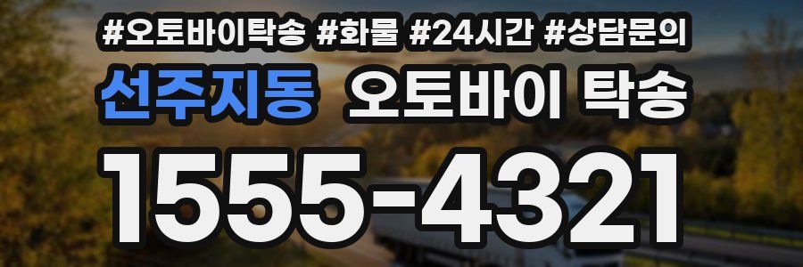 선주지동 오토바이 탁송