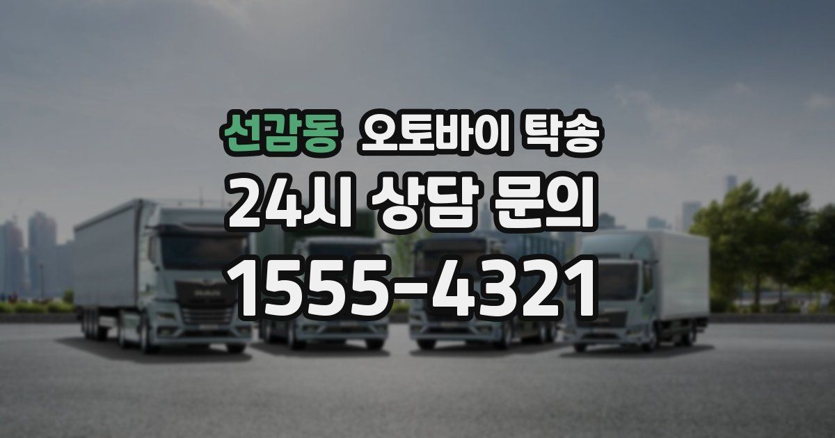 선감동 오토바이 탁송