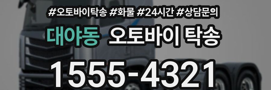 대야동 오토바이 탁송