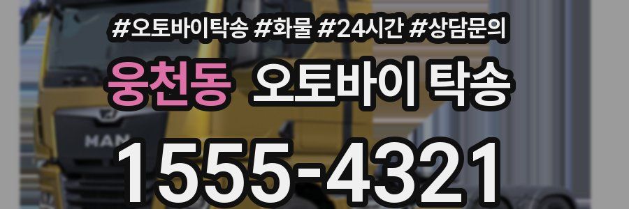 웅천동 오토바이 탁송