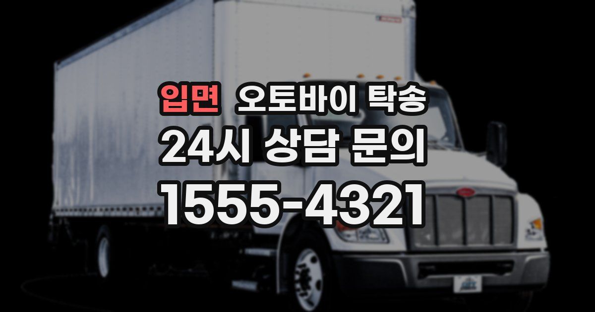 입면 오토바이 탁송