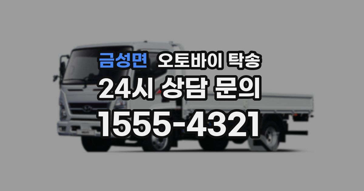 금성면 오토바이 탁송