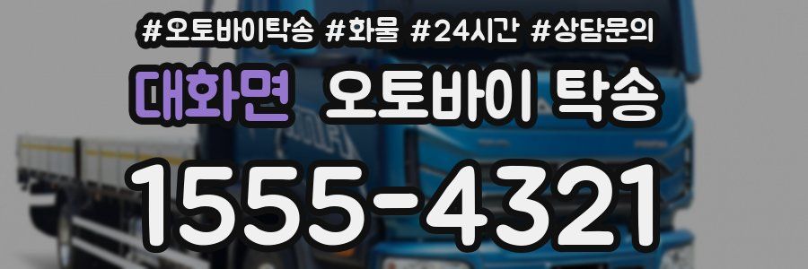 대화면 오토바이 탁송