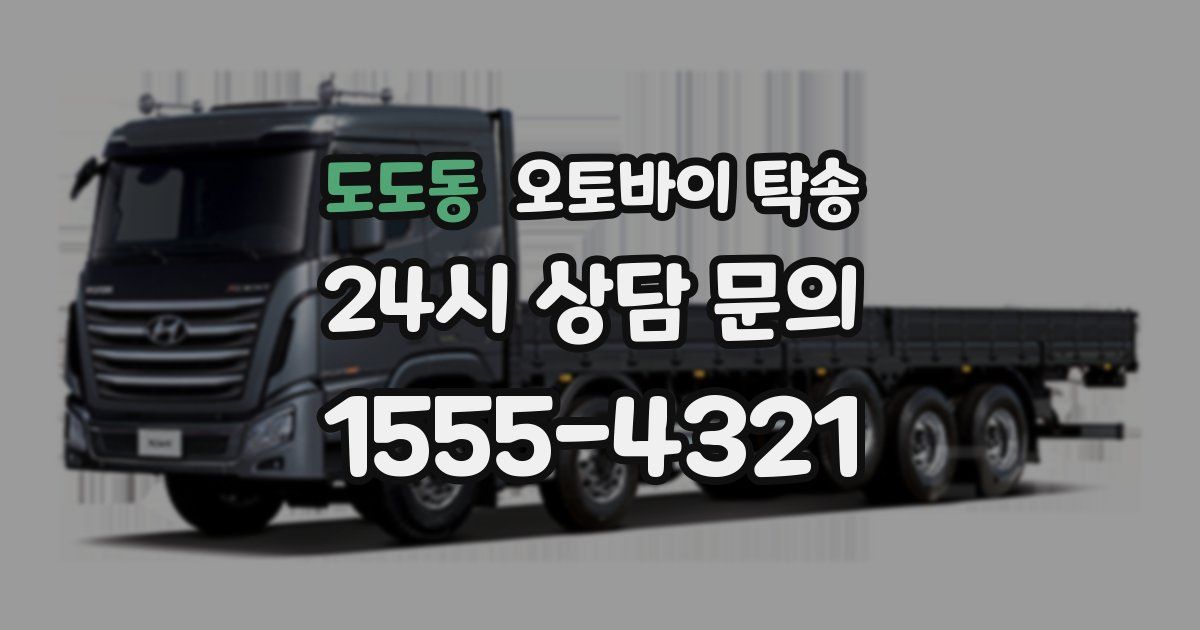 도도동 오토바이 탁송