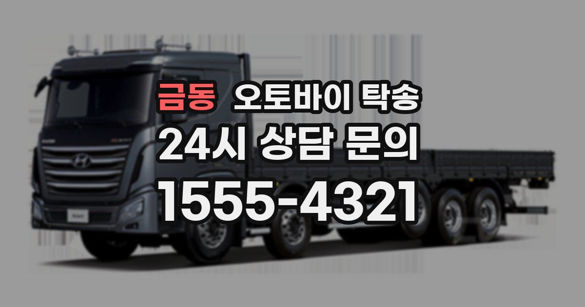 금동 오토바이 탁송