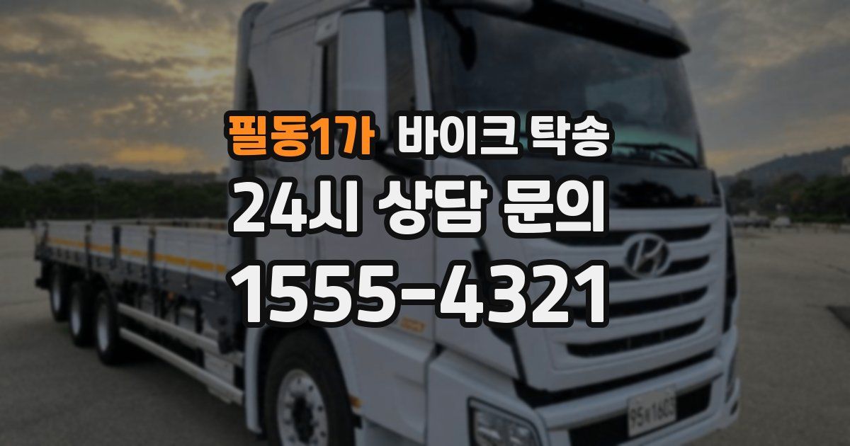 필동1가 바이크 탁송