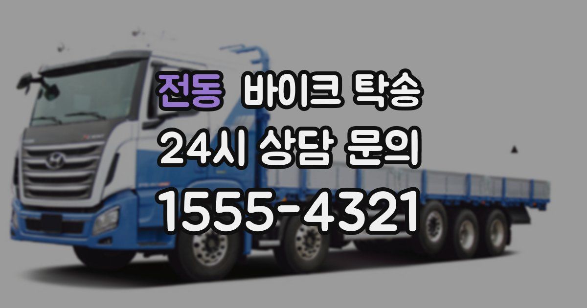 전동 바이크 탁송