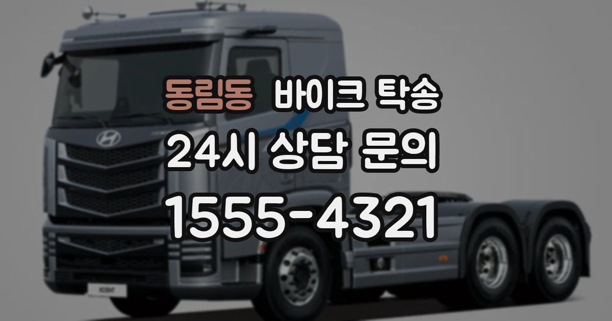 동림동 바이크 탁송