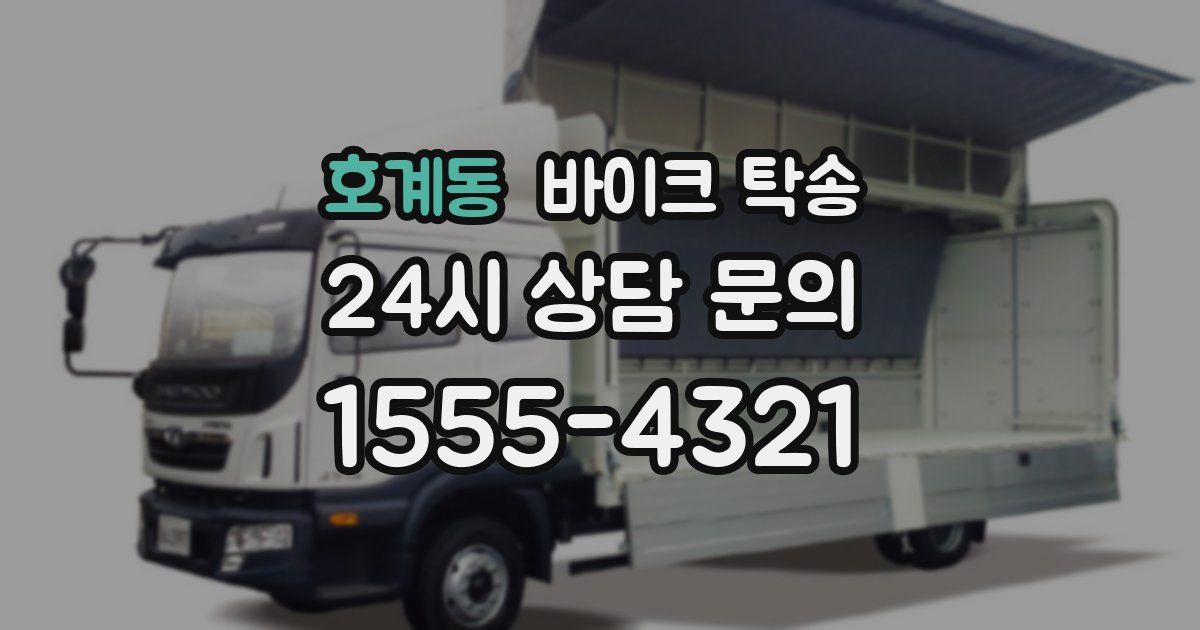 호계동 바이크 탁송