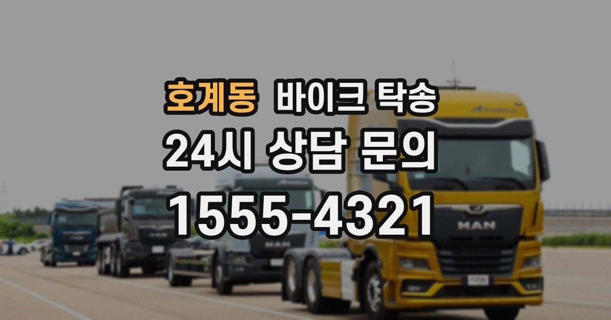 호계동 바이크 탁송