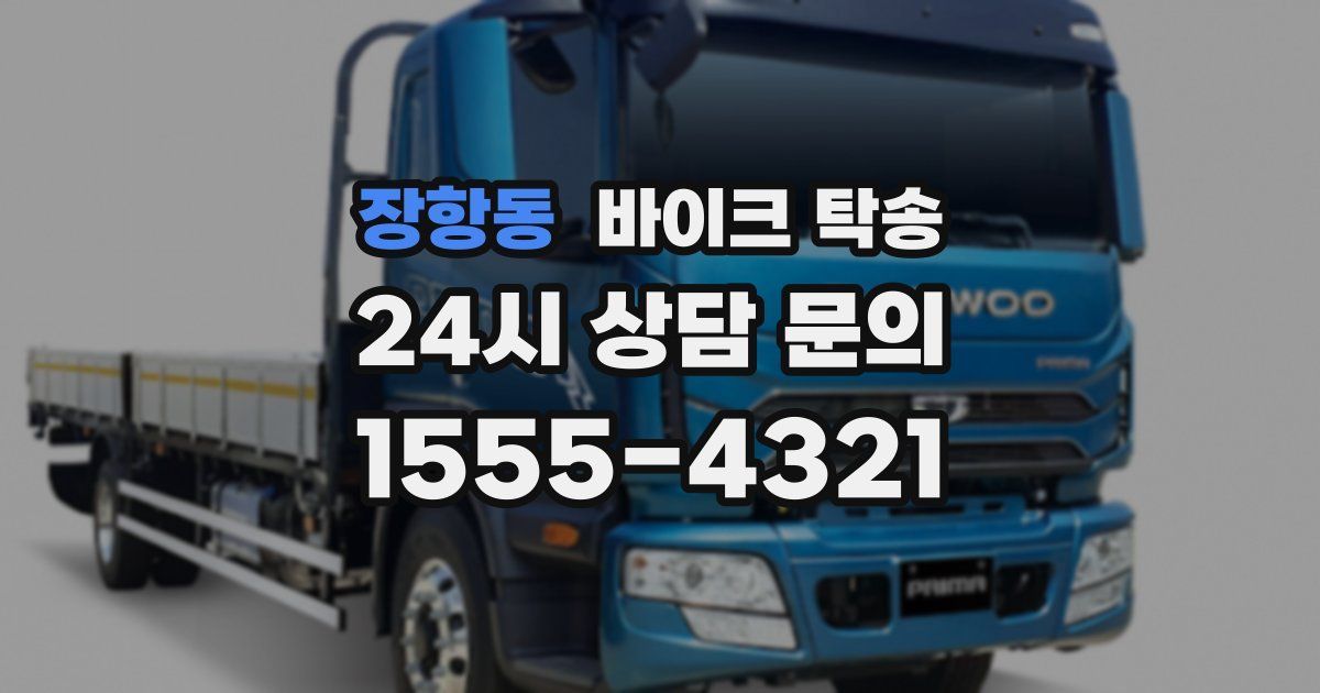 장항동 바이크 탁송