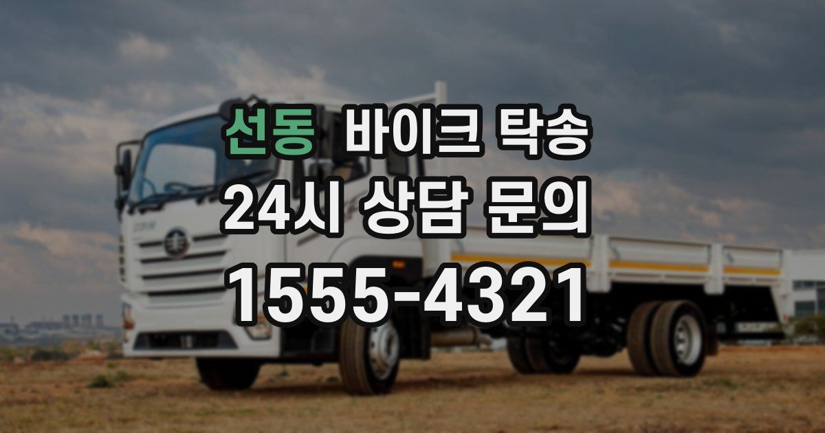 선동 바이크 탁송