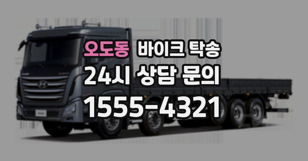 오도동 바이크 탁송