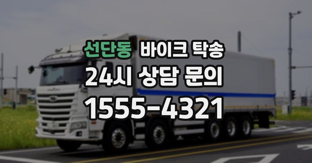 선단동 바이크 탁송