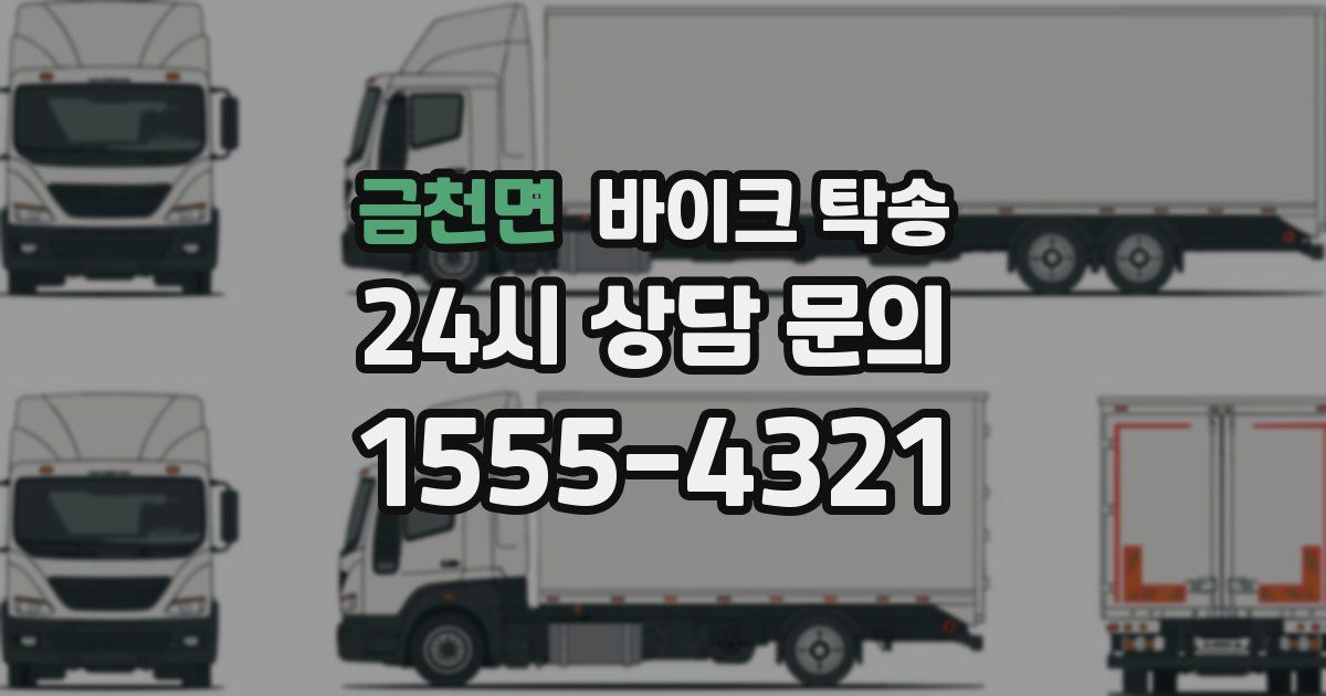 금천면 바이크 탁송