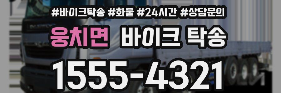 웅치면 바이크 탁송