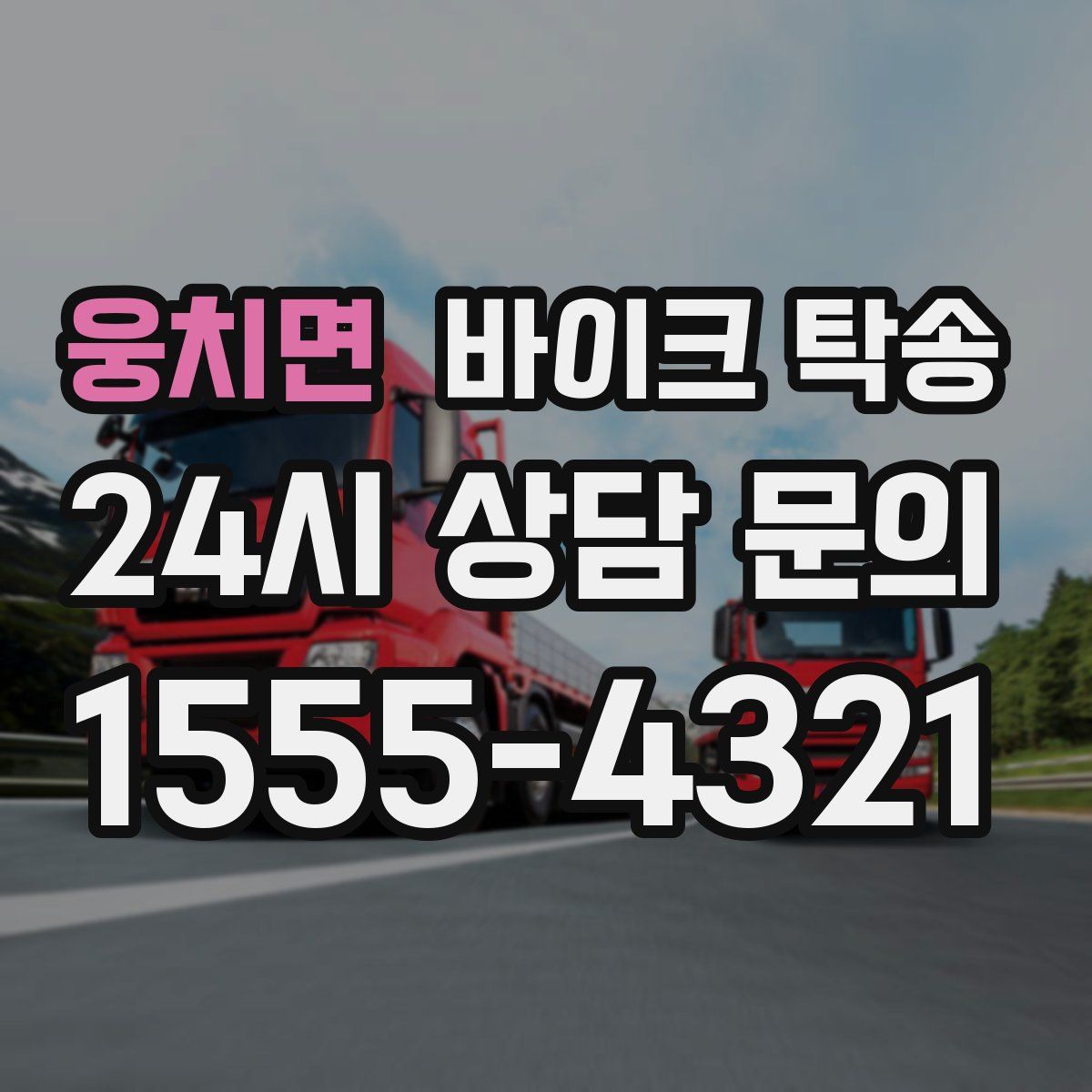 웅치면 바이크 탁송