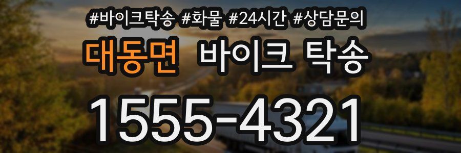 대동면 바이크 탁송