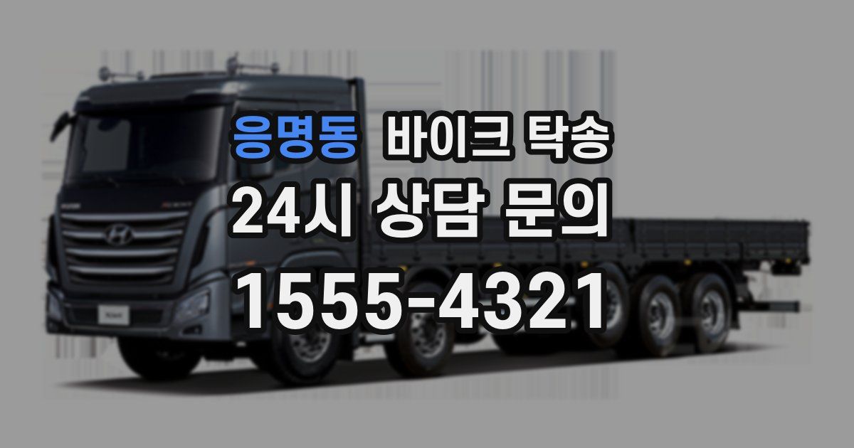 응명동 바이크 탁송