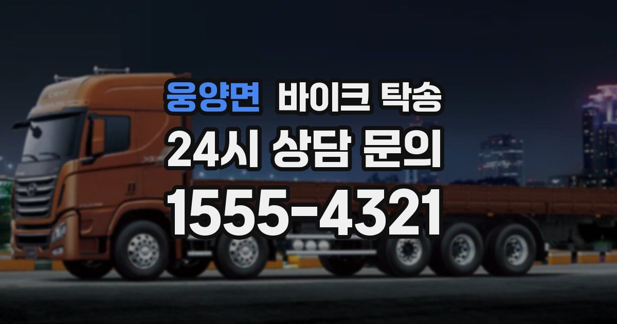 웅양면 바이크 탁송