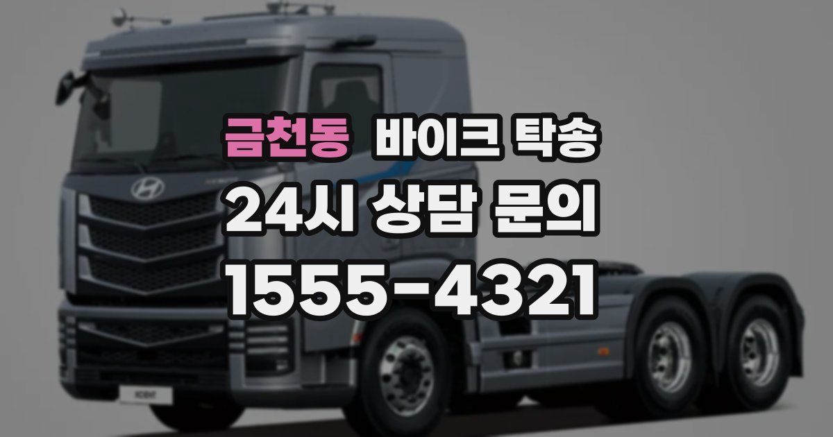 금천동 바이크 탁송