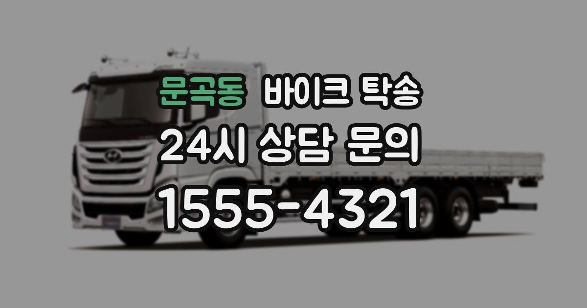 문곡동 바이크 탁송