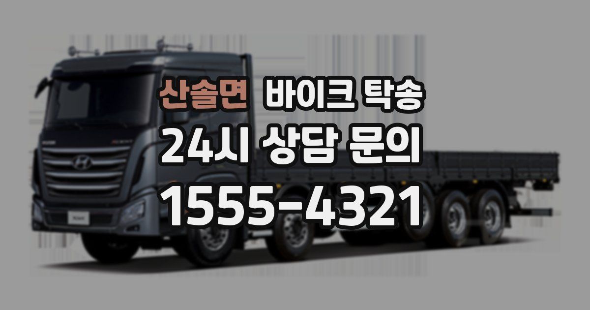 산솔면 바이크 탁송