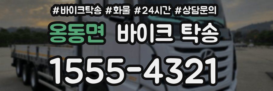 옹동면 바이크 탁송