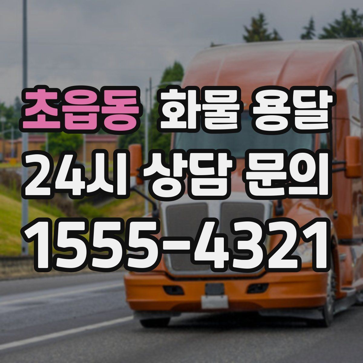 초읍동 화물 용달 윙바디는 측면 상차가 편한 이유