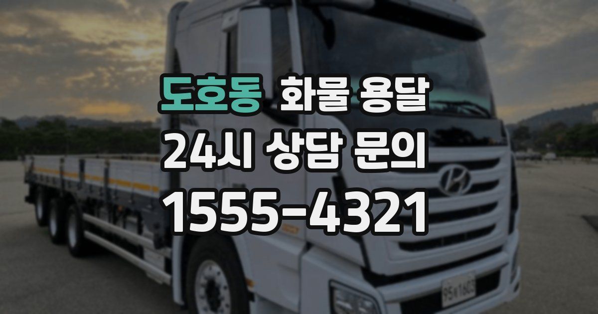 도호동 화물 용달