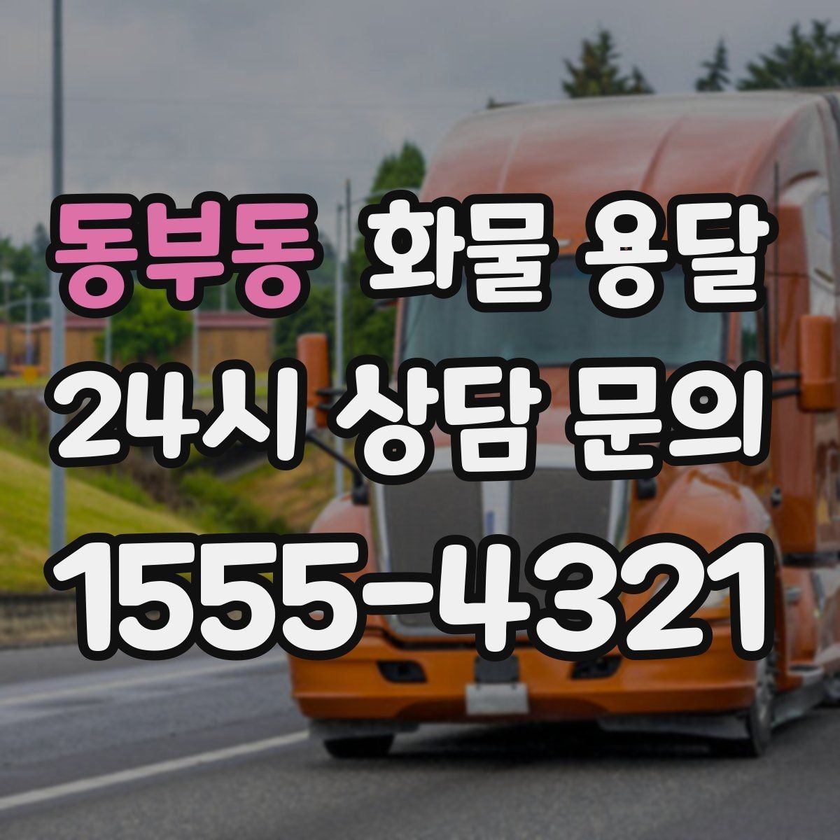 동부동 화물 용달 1톤 용달로 가능한 적재 범위 알아보기