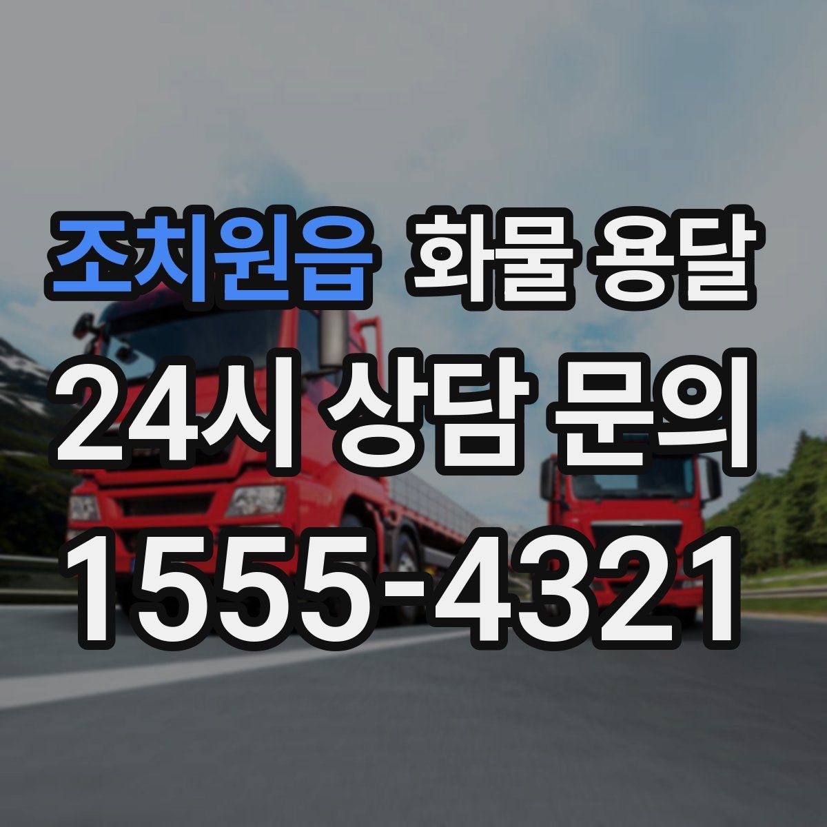 조치원읍 화물 용달