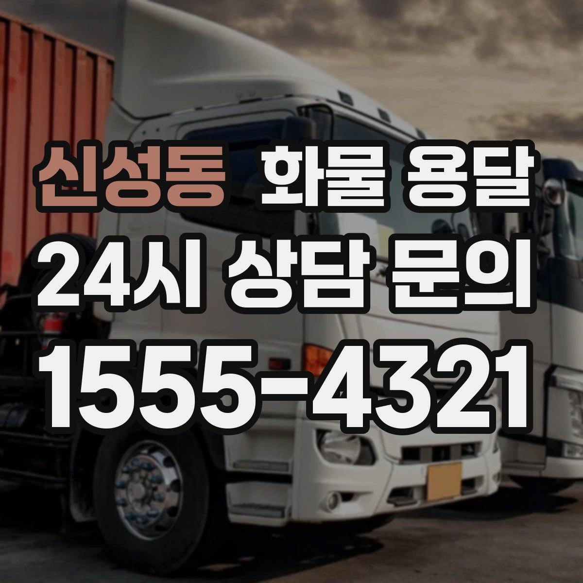 신성동 화물 용달