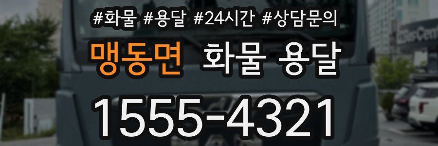 맹동면 화물 용달