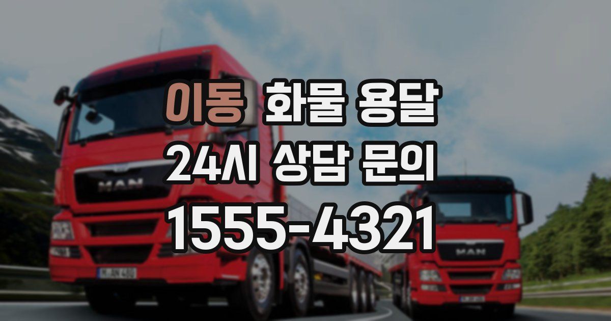 이동 화물 용달