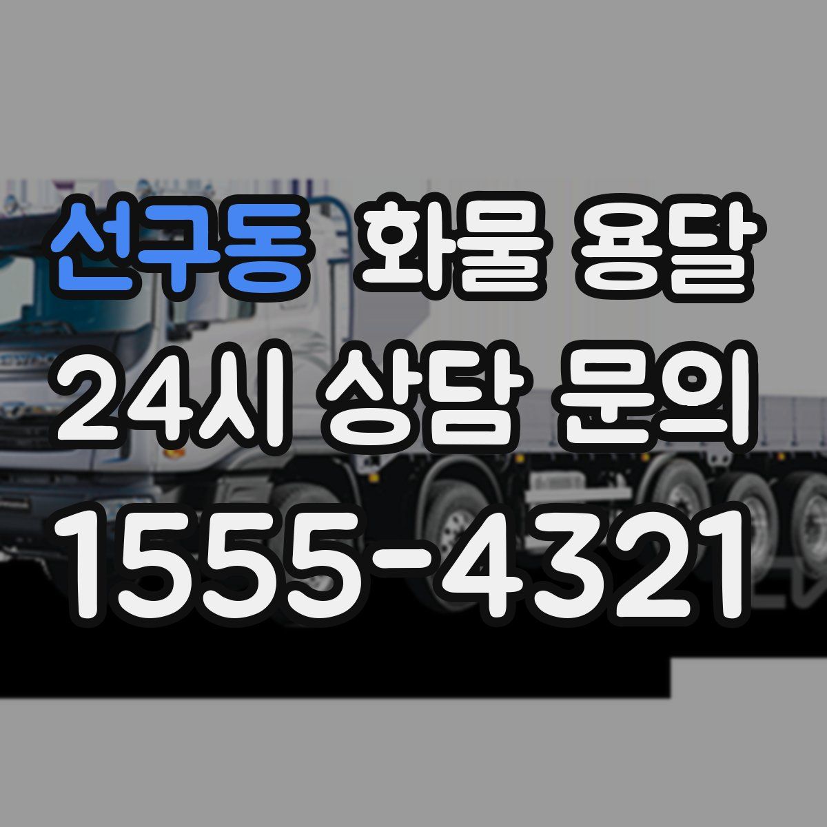 선구동 화물 용달