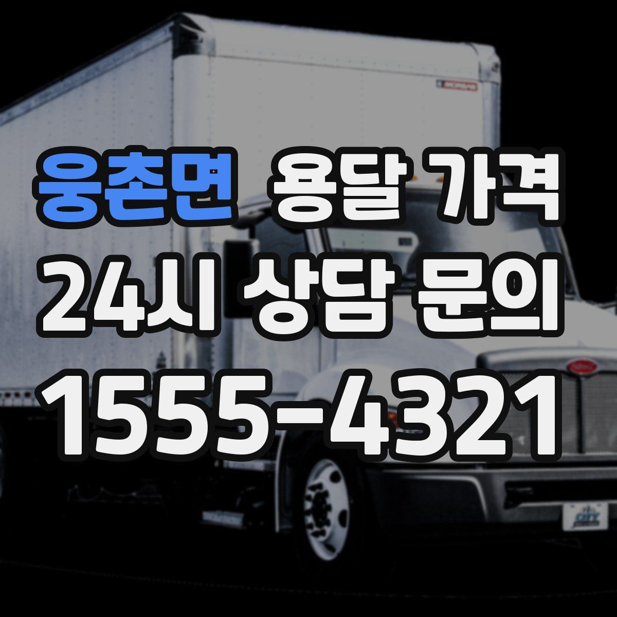 웅촌면 용달 가격