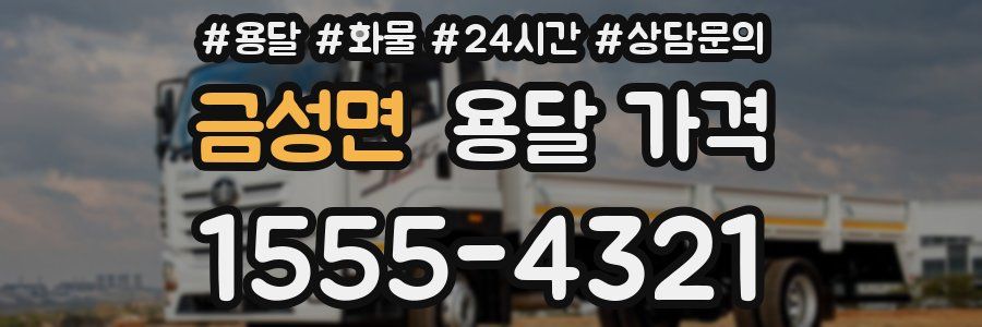 금성면 용달 가격