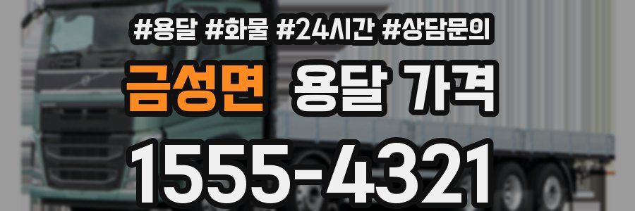 금성면 용달 가격