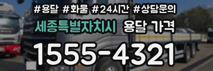 세종특별자치시 용달 가격