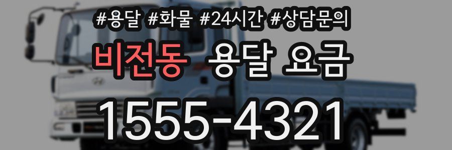 비전동 용달 요금