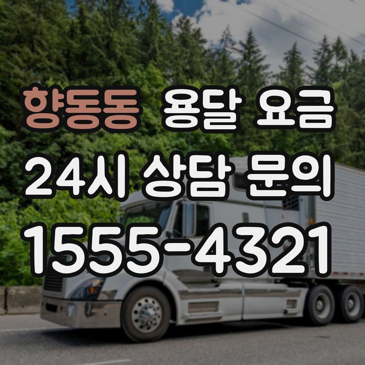 향동동 용달 요금