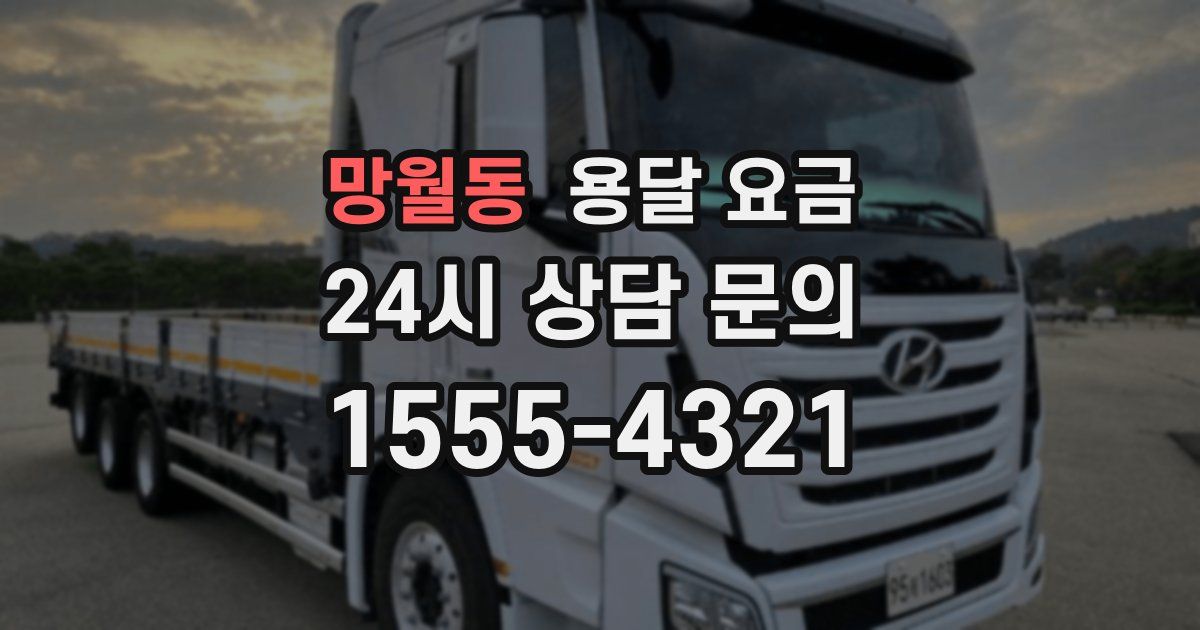 망월동 용달 요금