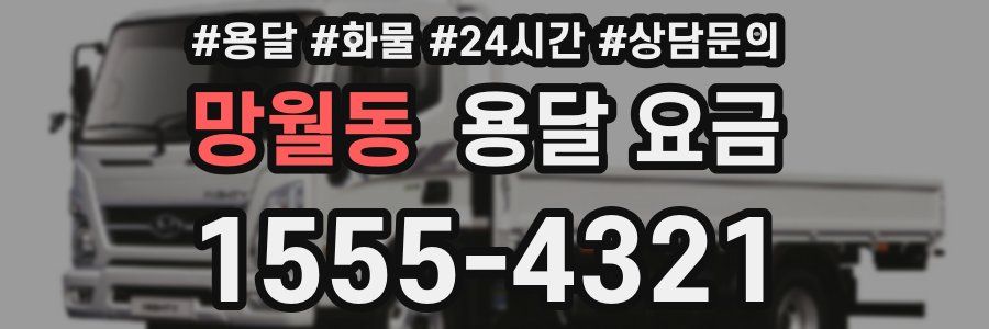 망월동 용달 요금