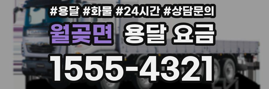 월곶면 용달 요금