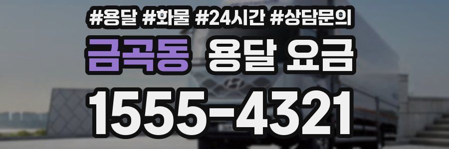 금곡동 용달 요금